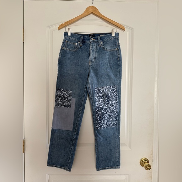 J. Crew Premium Edition Patchwork Slim Boyfriend Jeans - Picture 2 of 10